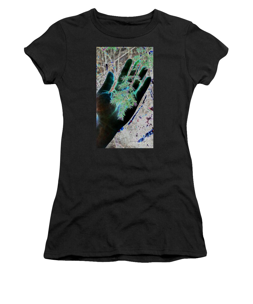 Nature Women's T-Shirt featuring the photograph Holding Hands by Dani McEvoy