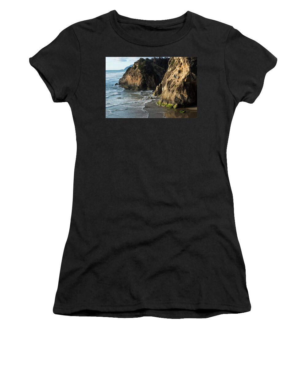 Beaches Women's T-Shirt featuring the photograph Hug Point by Robert Potts