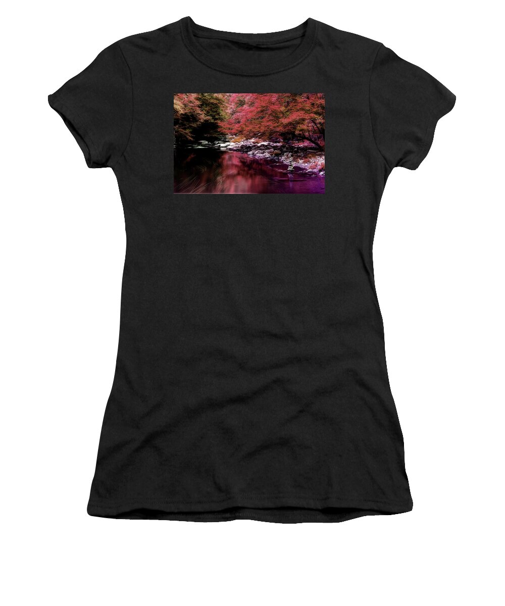 River Scene Women's T-Shirt featuring the photograph I Do Dream In Color by Mike Eingle