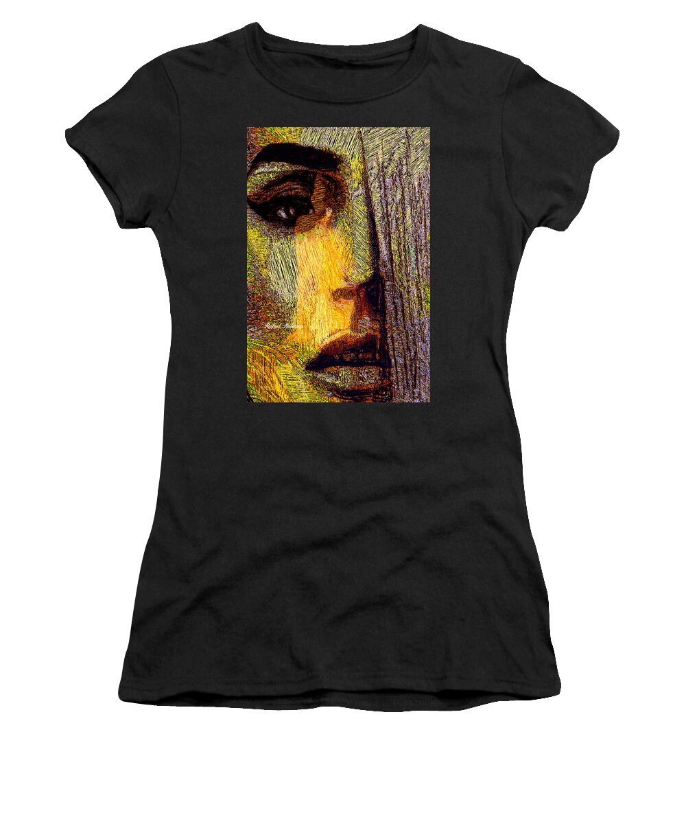 Rafael Salazar Women's T-Shirt featuring the digital art I see everything by Rafael Salazar