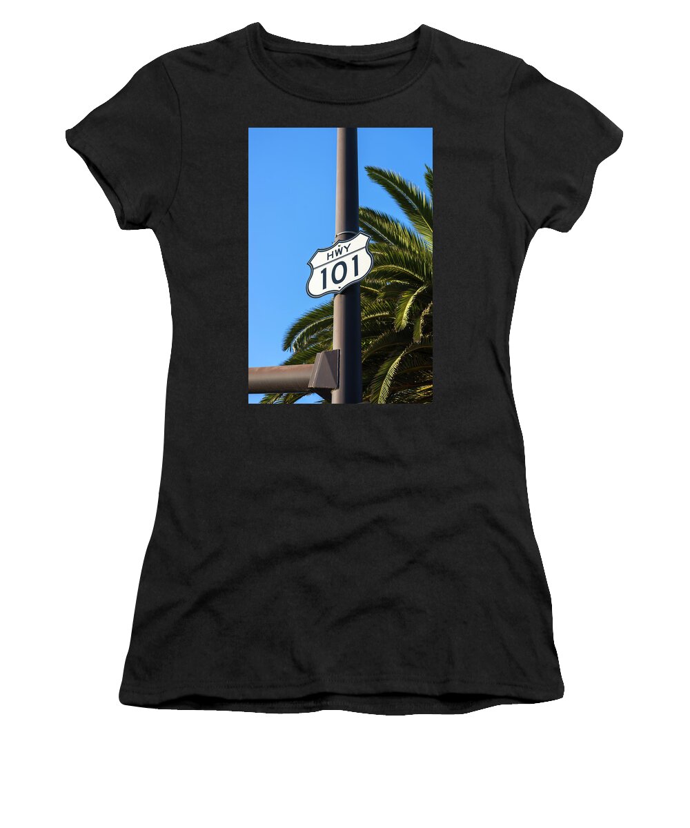 Highway 101 Women's T-Shirt featuring the photograph Iconic 101 by Joseph S Giacalone