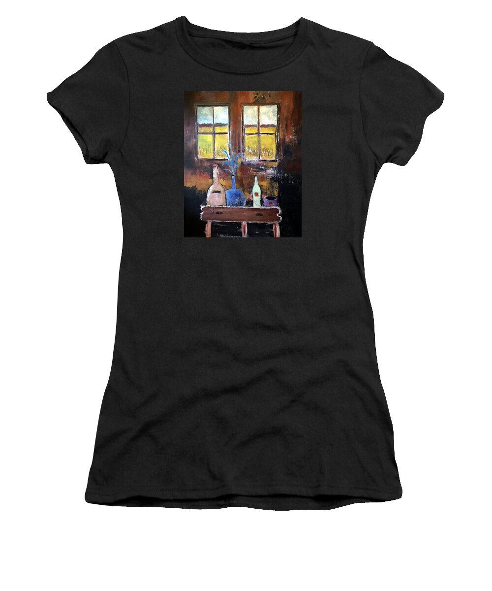 Barn Women's T-Shirt featuring the painting Imaginary Interior by Dennis Ellman