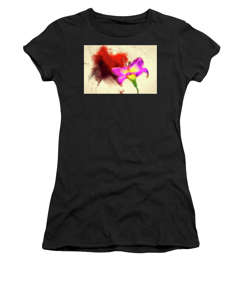 Daylily Women's T-Shirt featuring the photograph Impulse by Ches Black