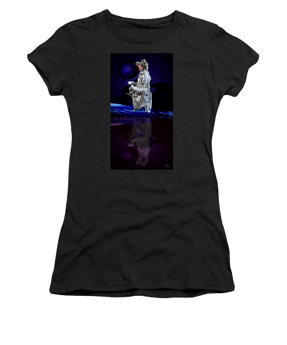 Natives Women's T-Shirt featuring the photograph In Reflection by Andrea Lawrence