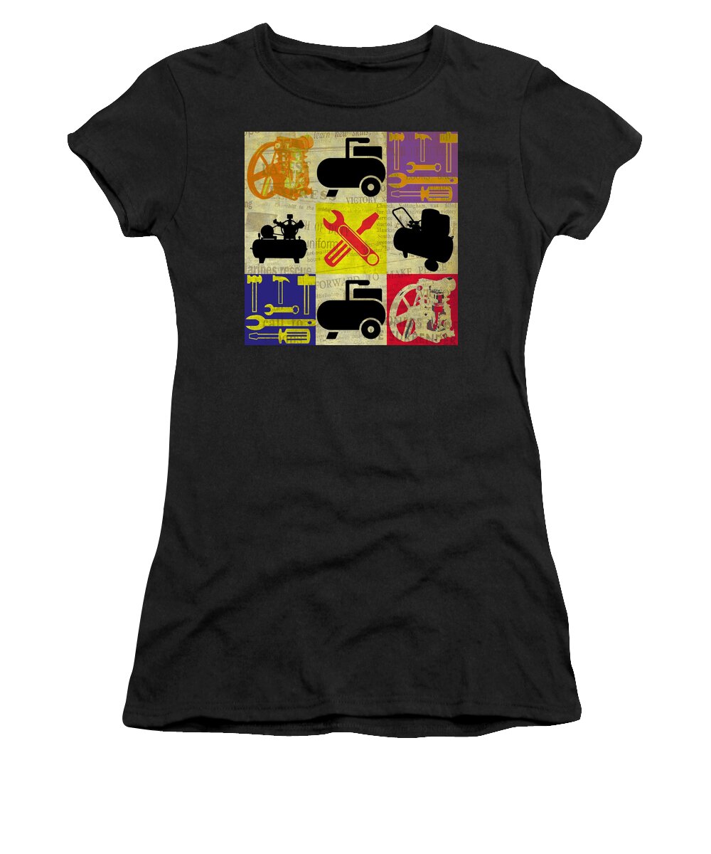 Industrial Women's T-Shirt featuring the mixed media Industrial Revolution by Robert Margetts
