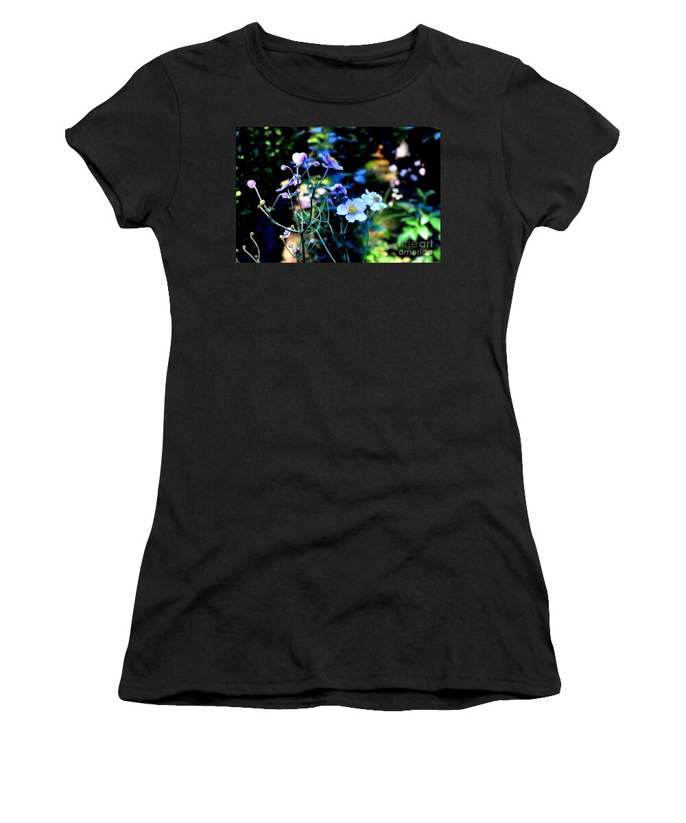 Nature Women's T-Shirt featuring the photograph Japanese Anemone in the Afternoon Light by Tatyana Searcy
