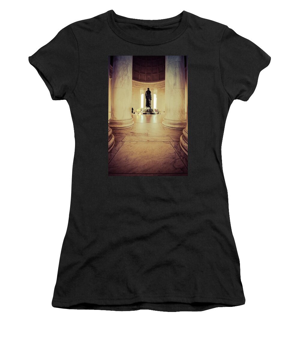 Jefferson Women's T-Shirt featuring the photograph Jefferson Memorial by Stewart Helberg