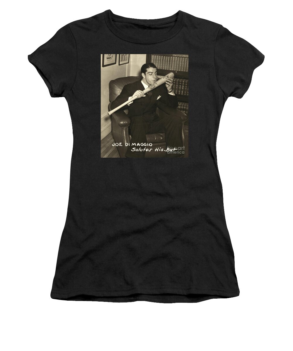 1941 Women's T-Shirt featuring the photograph Joe Dimaggio (1914-1999) by Granger