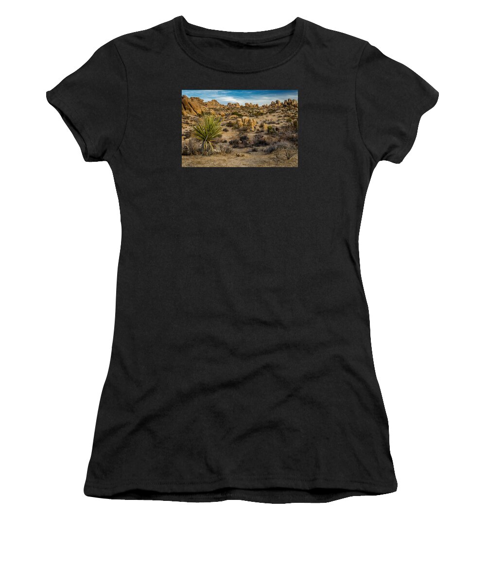 Desert Women's T-Shirt featuring the photograph Joshua Tree by Gary Migues