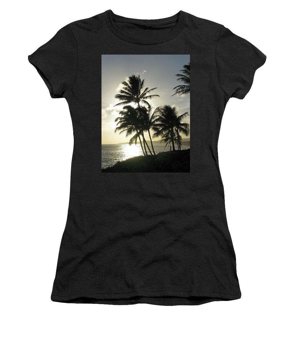 Kauai Women's T-Shirt featuring the photograph Kauai, Hawaii - Sunset 06 by Pamela Critchlow