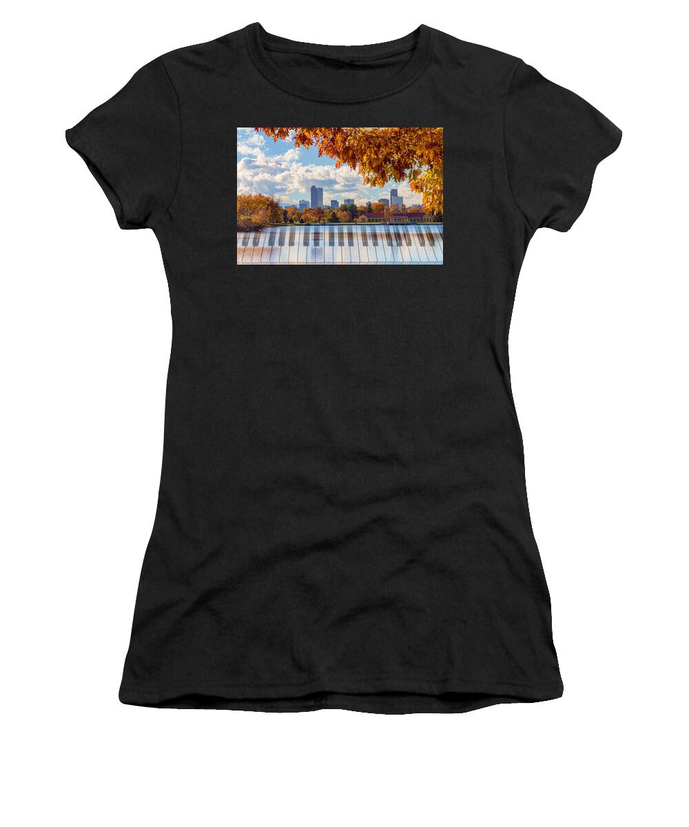 Denver Women's T-Shirt featuring the photograph Keys To The City of Denver by James BO Insogna
