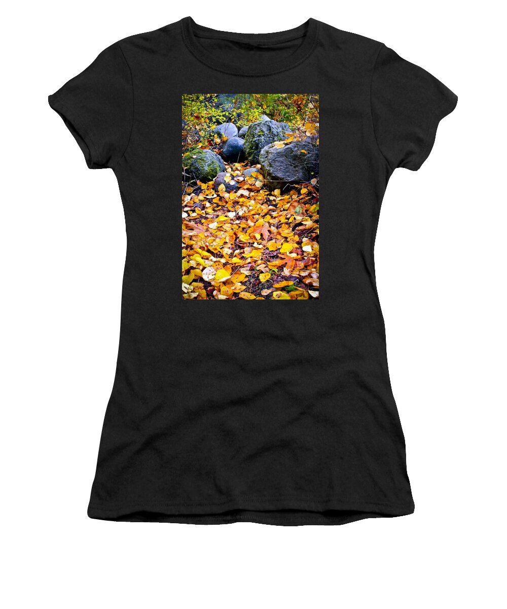 Autumn Color Women's T-Shirt featuring the photograph Kick Me by Albert Seger