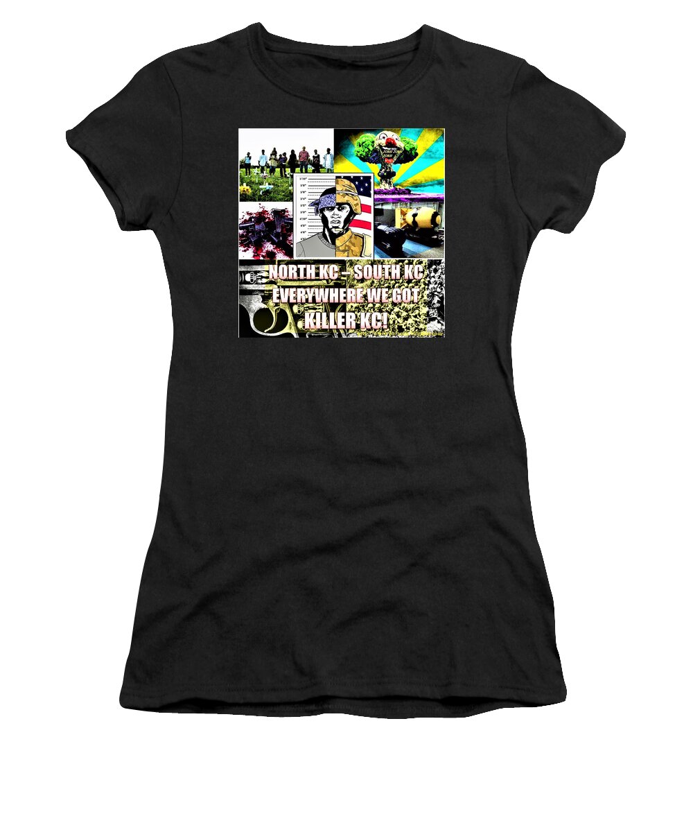 Killer Kc Women's T-Shirt featuring the digital art Killer Kc by Adenike AmenRa