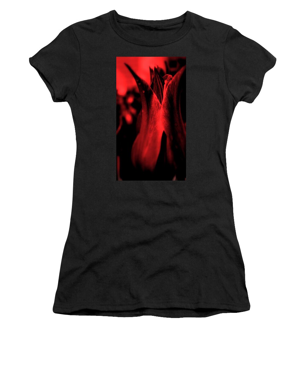 Flower Women's T-Shirt featuring the photograph Kiss Me You Fool by Julie Lueders 