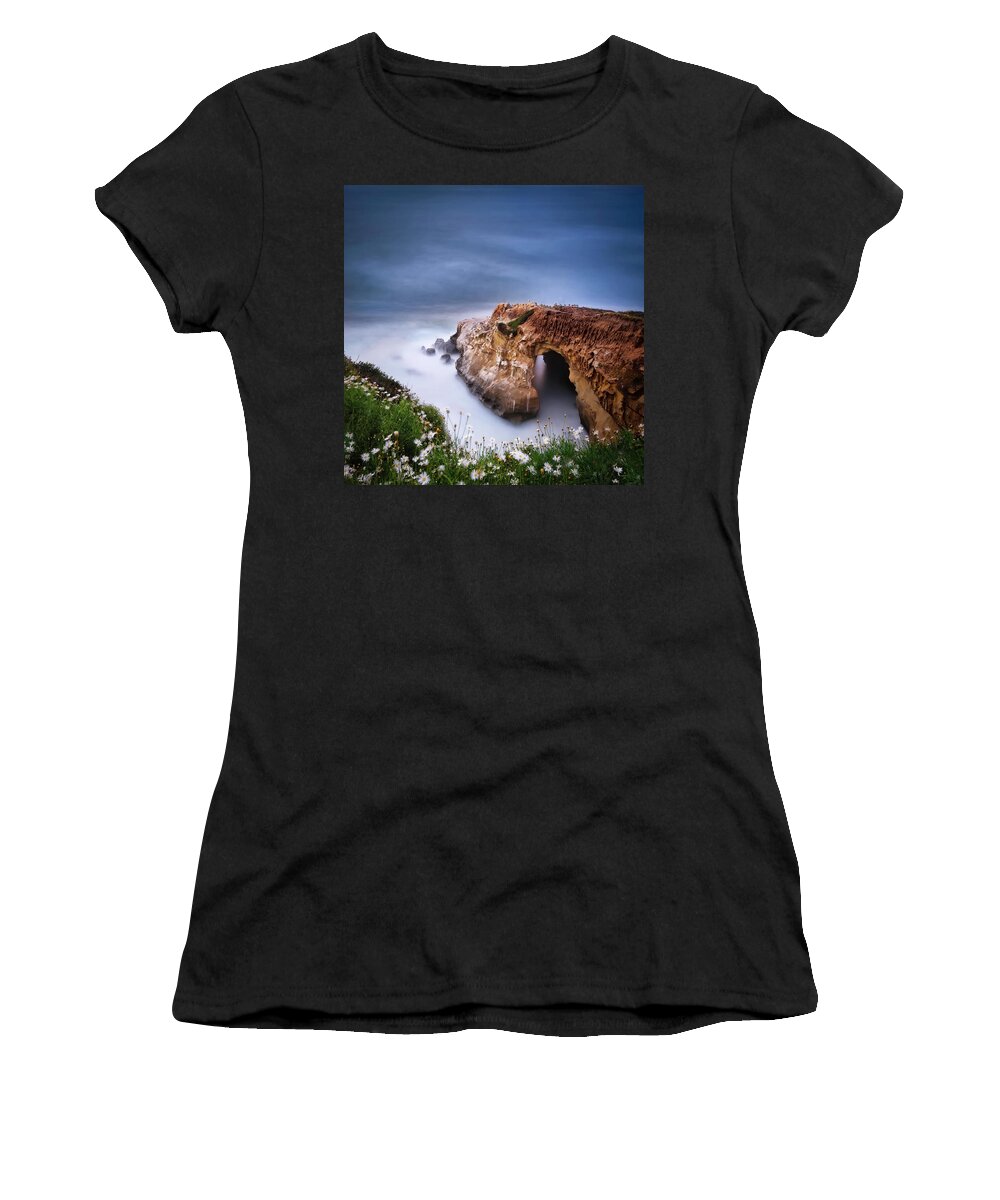 La Jolla Women's T-Shirt featuring the photograph La Jolla Cove by Larry Marshall