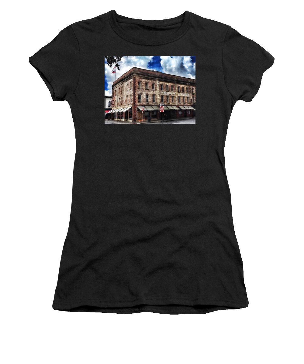 Paula Deen Women's T-Shirt featuring the photograph Lady and Sons Savannah by Paul Wilford