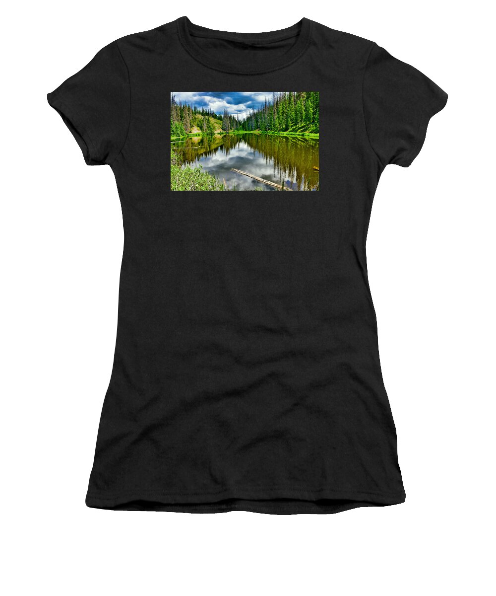 Lake Women's T-Shirt featuring the photograph Lake Irene 2018 Study 14 by Robert Meyers-Lussier