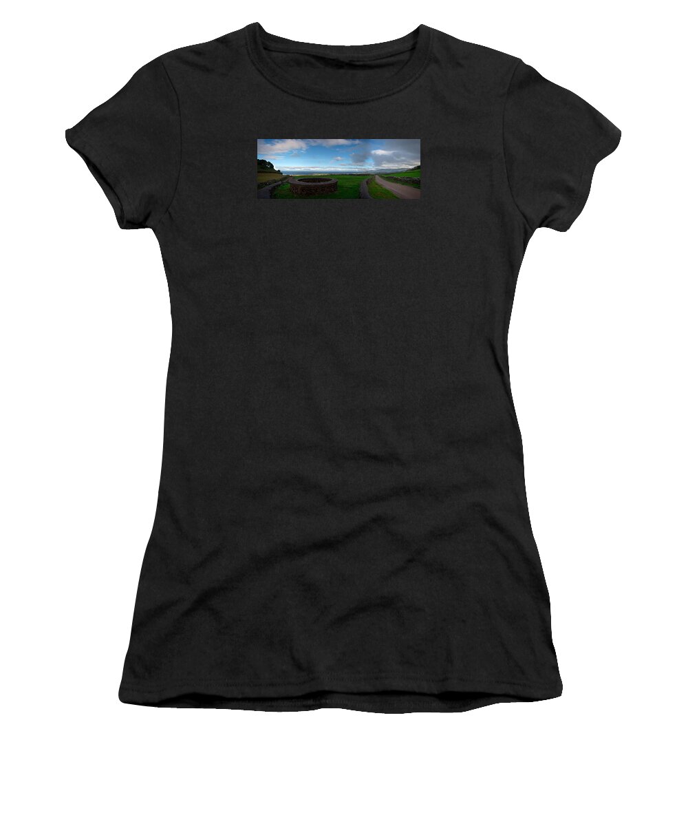 Acores Women's T-Shirt featuring the photograph LandscapesPanoramas019 by Joseph Amaral
