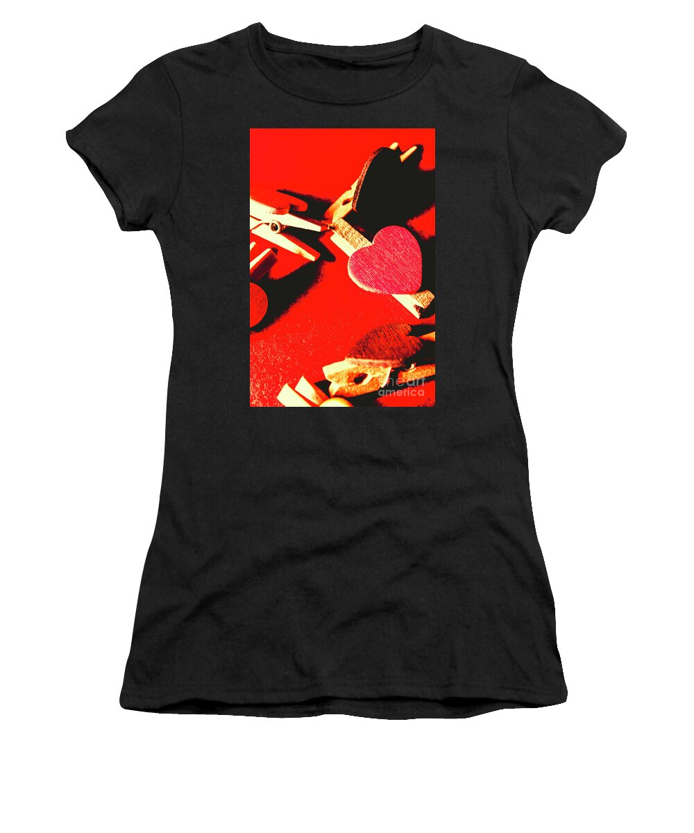 Object Women's T-Shirt featuring the photograph Laundry love by Jorgo Photography