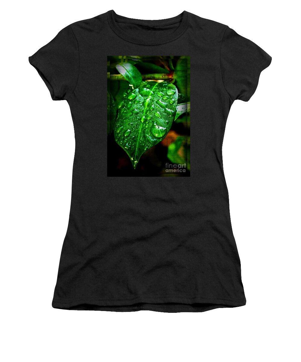 Leaf Women's T-Shirt featuring the photograph Leaf by Leslie Revels
