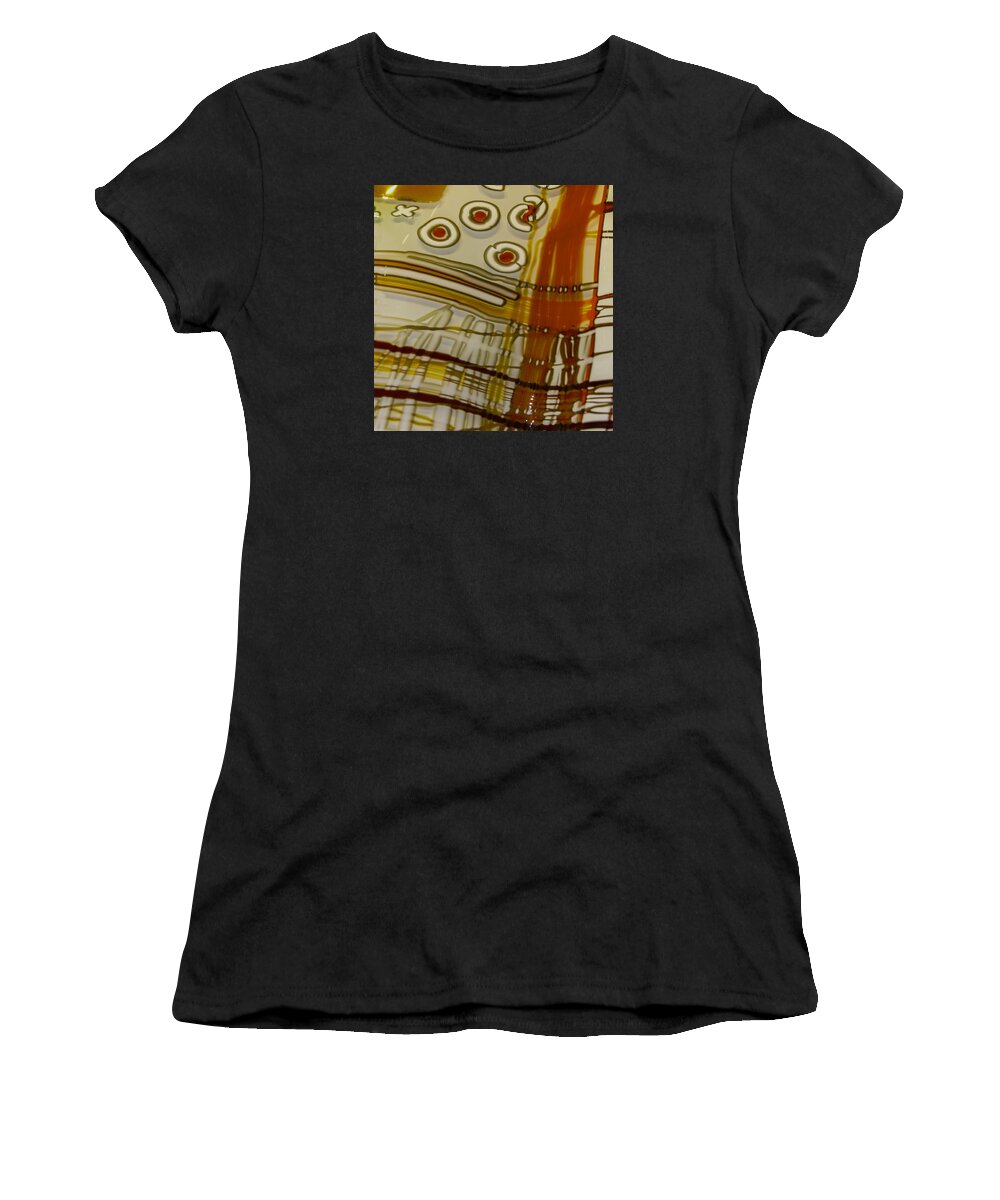 Abstract Art Women's T-Shirt featuring the photograph Lemon Syrup by Edward Shmunes