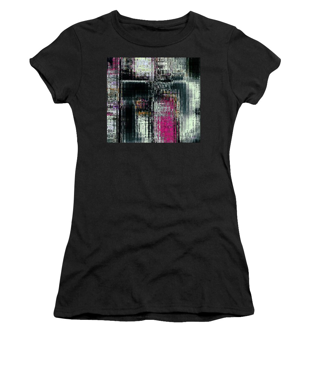 Fania Simon Women's T-Shirt featuring the mixed media Light and Ref'lection by Fania Simon