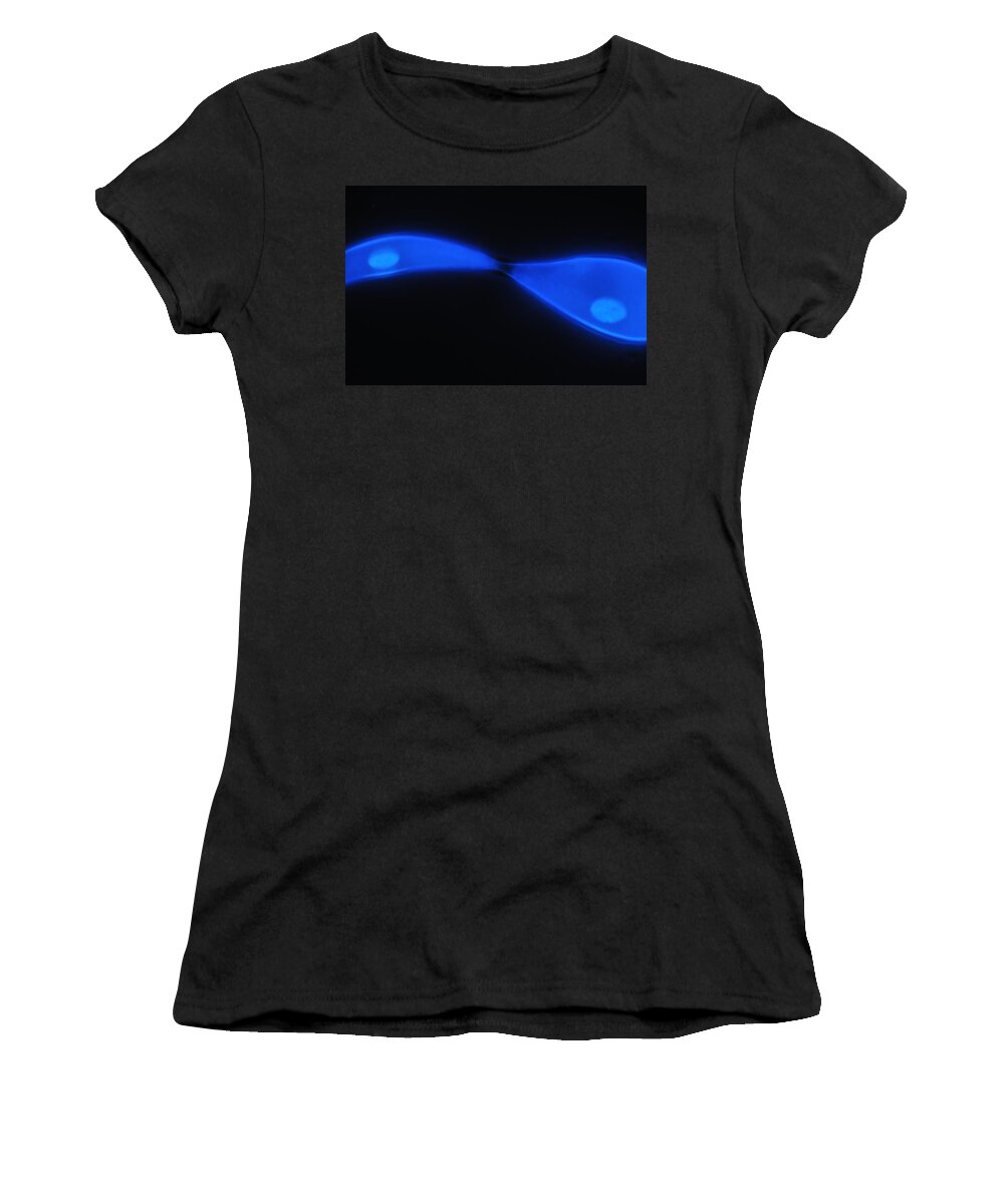 Blue Women's T-Shirt featuring the photograph Liquid Blue 2 by Mark Fuller