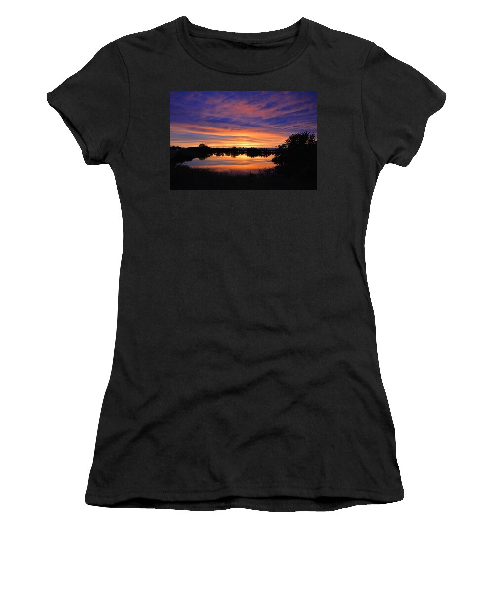 Sunset Women's T-Shirt featuring the photograph Little Fly Creek Sunset 1 by Keith Stokes