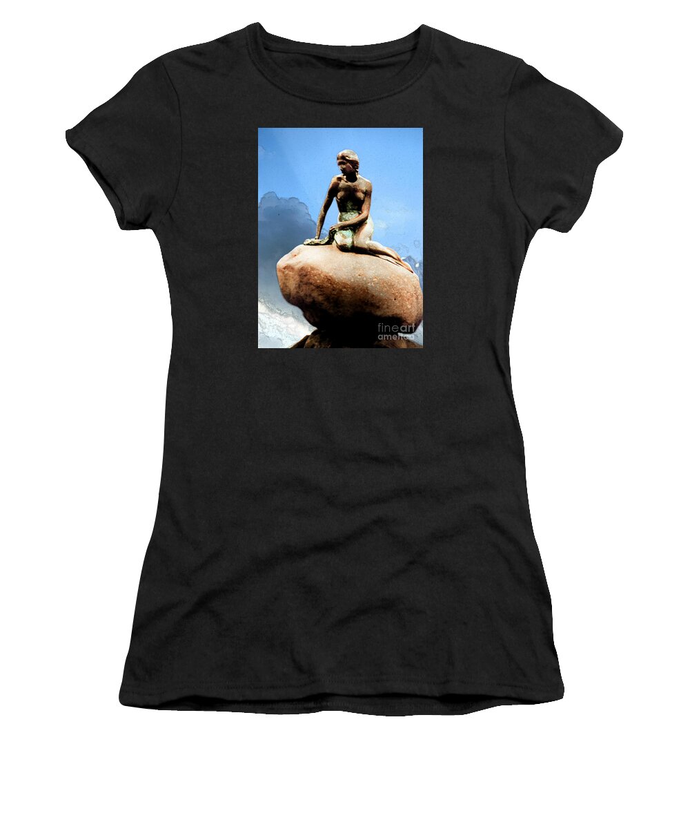 Mermaid Women's T-Shirt featuring the photograph Little Mermaid by Elaine Berger