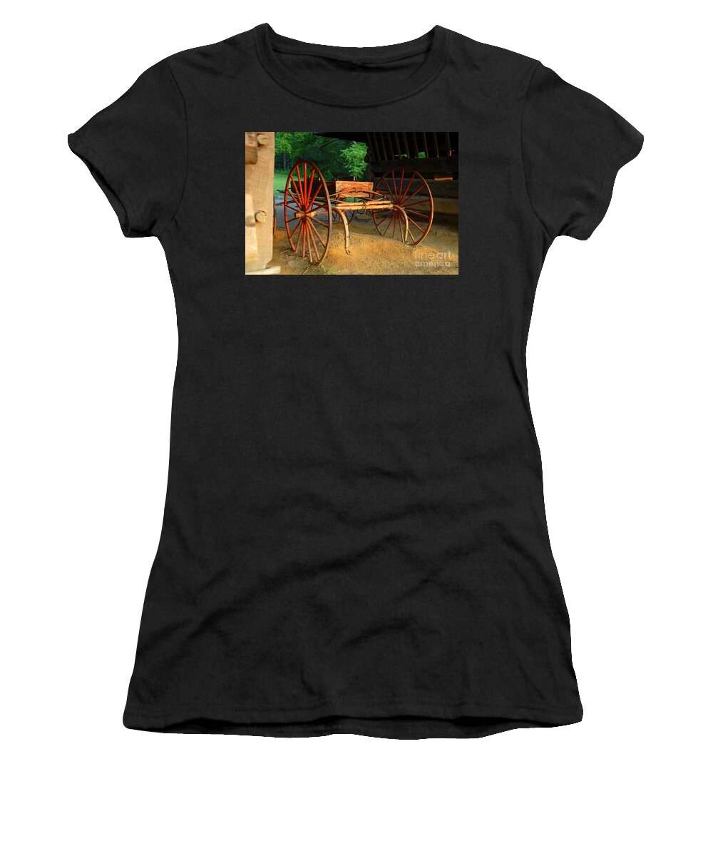 Red Women's T-Shirt featuring the photograph Little Red Buggy by David Lee Thompson
