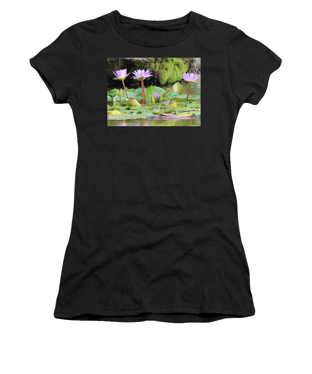 Waterfall Women's T-Shirt featuring the photograph Livin' the Life by Jewels Hamrick