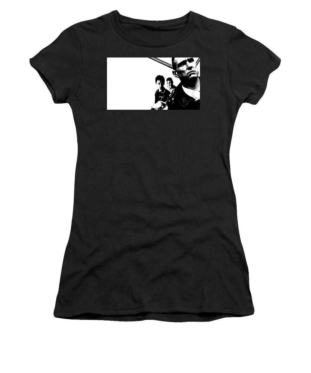 Lock Women's T-Shirt featuring the digital art Lock, Stock And Two Smoking Barrels by Maye Loeser