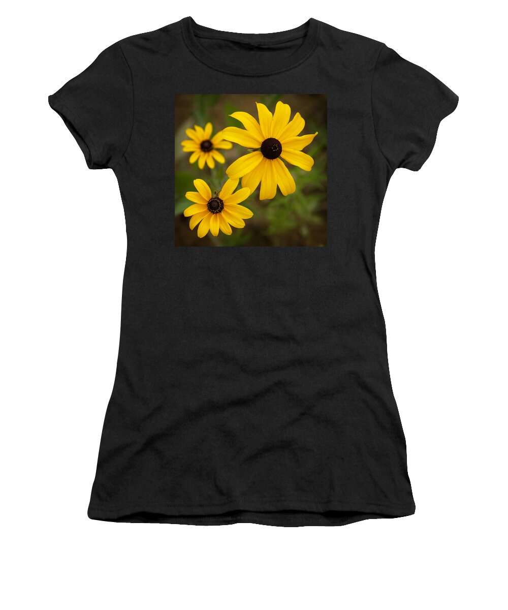 Flowers Women's T-Shirt featuring the photograph Lovely Black Eyed Susans by Dorothy Lee