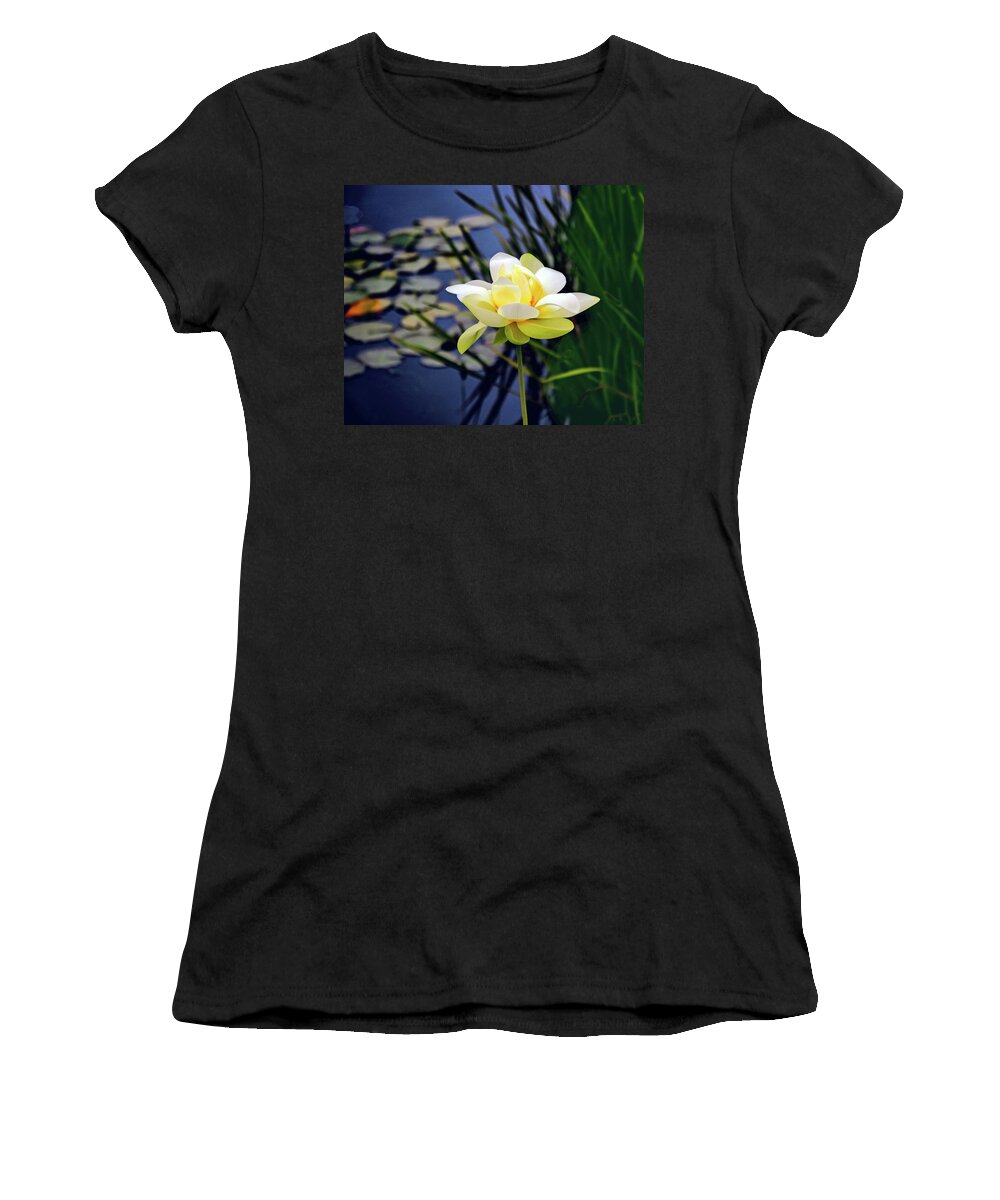 Lotus Women's T-Shirt featuring the photograph Lovely Lotus by Jessica Jenney