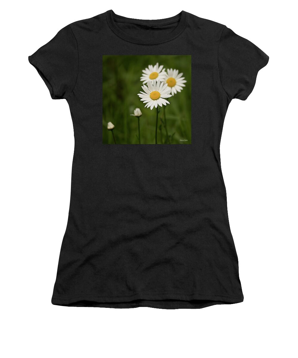 Daisies Women's T-Shirt featuring the photograph Loves Me, Loves Me Not by Rebecca Samler