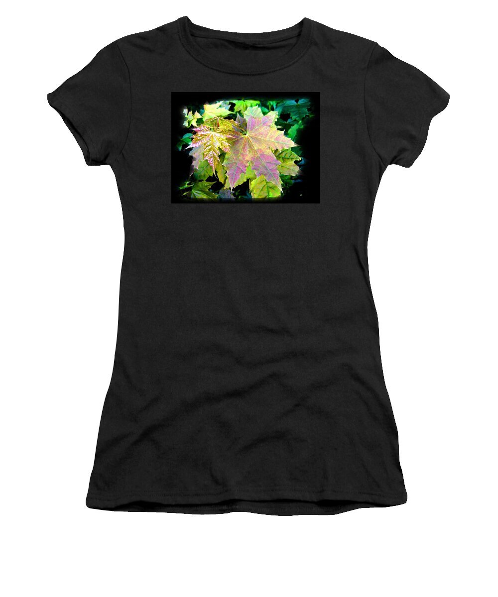 #lushspringfoliage Women's T-Shirt featuring the mixed media Lush Spring Foliage by Will Borden