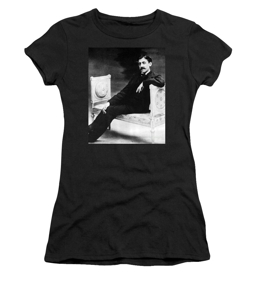 History Women's T-Shirt featuring the photograph Marcel Proust, French Author by Omikron