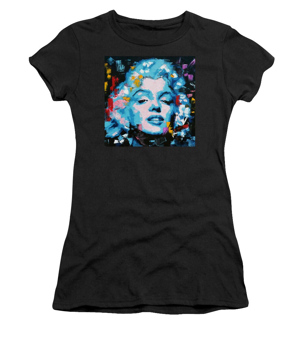 Marilyn Monroe Women's T-Shirt featuring the painting Marilyn Monroe by Richard Day