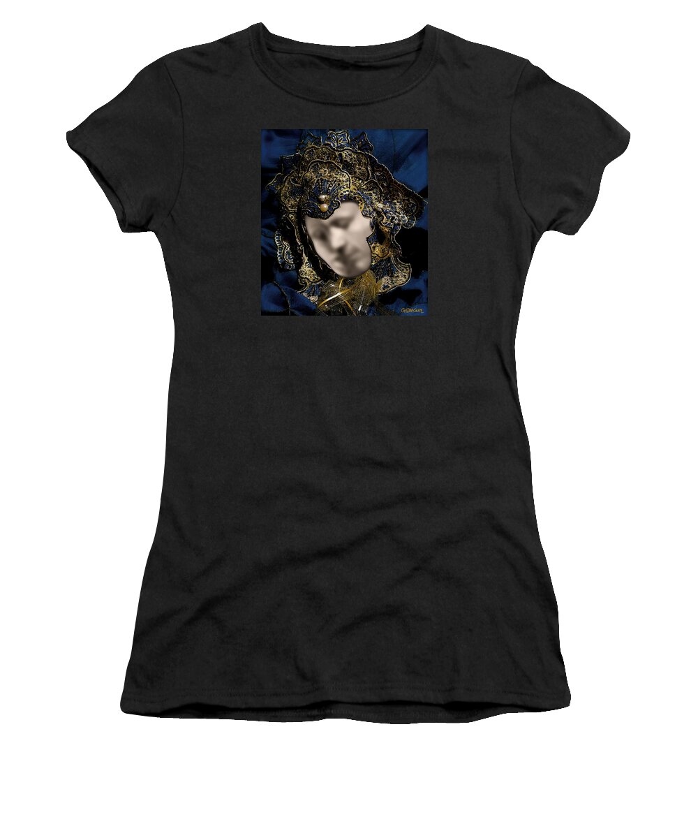 Bistable Image Women's T-Shirt featuring the photograph Mask of Love by Gianni Sarcone