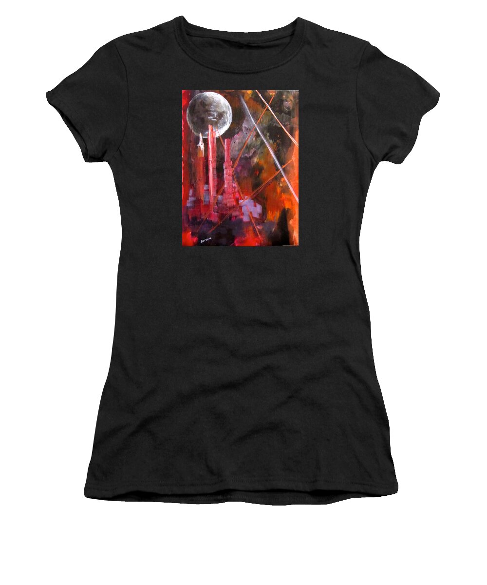 Chicago Women's T-Shirt featuring the painting Maybe Tomorrow by Barbara O'Toole