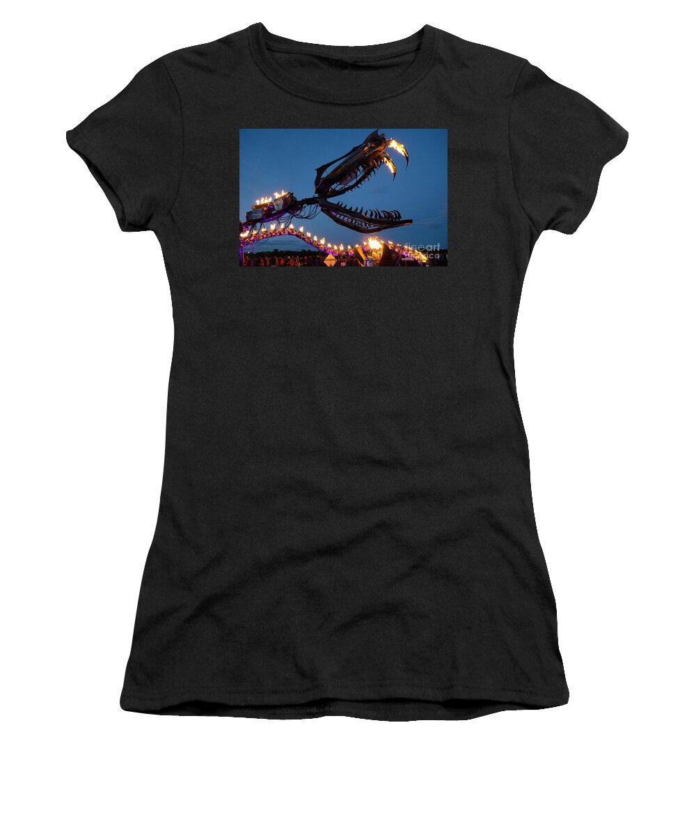 Fire Women's T-Shirt featuring the photograph Metal And Fire 5 by Bob Christopher