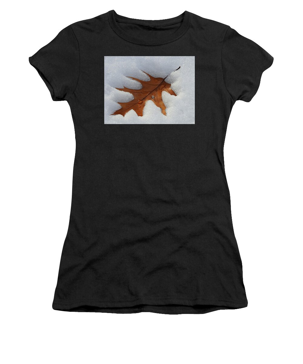 Leaf Women's T-Shirt featuring the photograph Mighty Oak by Betty-Anne McDonald