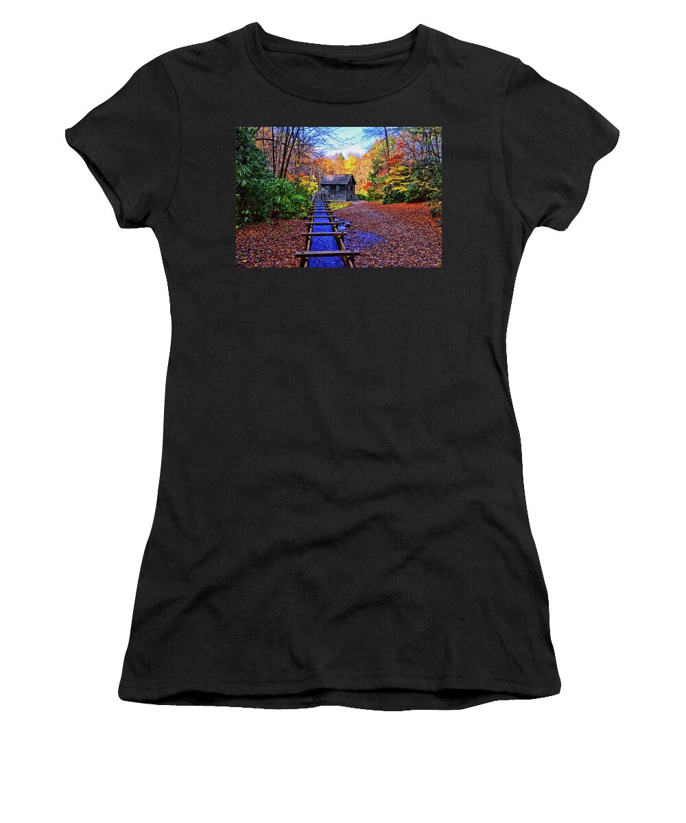 Mingus Mill Women's T-Shirt featuring the photograph Mingus Mill 002 by George Bostian