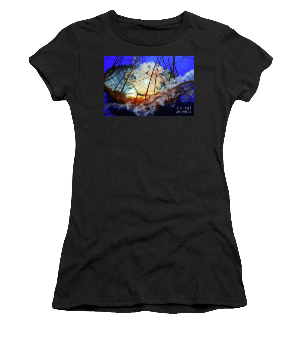  Women's T-Shirt featuring the photograph Monterey Jellyfish by Eileen Gayle