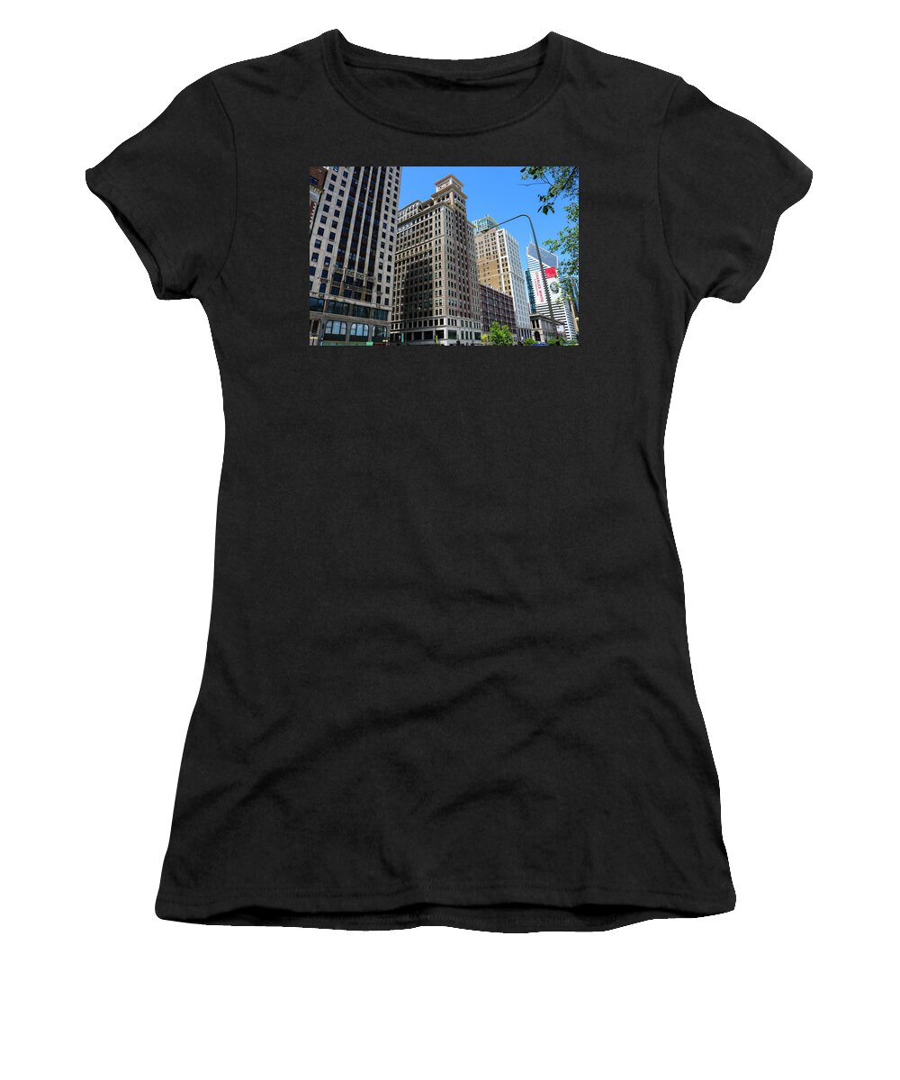 Montgomery Ward Building Women's T-Shirt featuring the photograph Montgomery Ward Building by Britten Adams