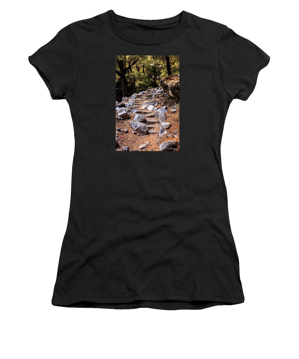 Trail Women's T-Shirt featuring the photograph Mountain Trail by Alexander Fedin