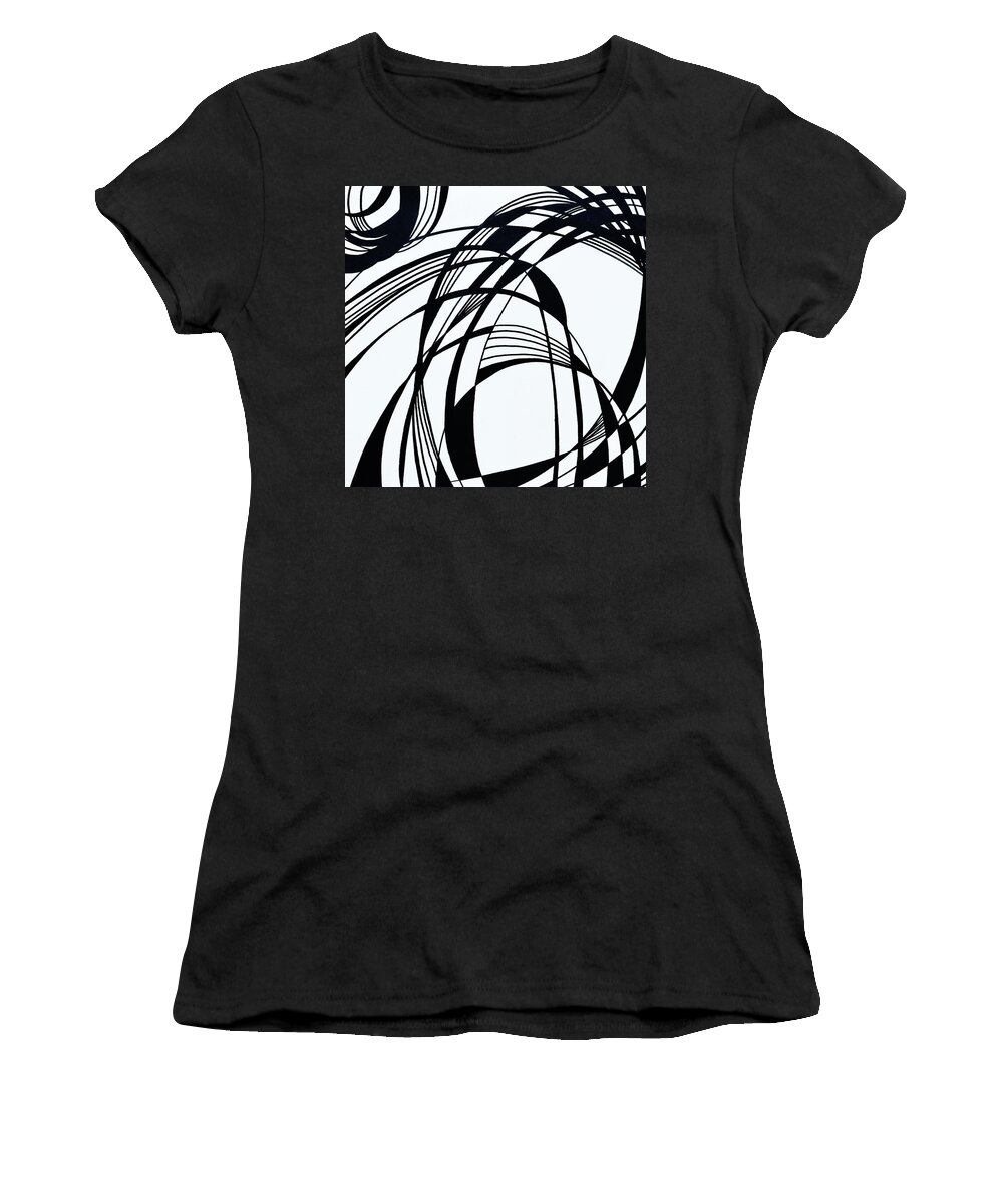 Mountain Women's T-Shirt featuring the drawing Mountainscape by Lynellen Nielsen