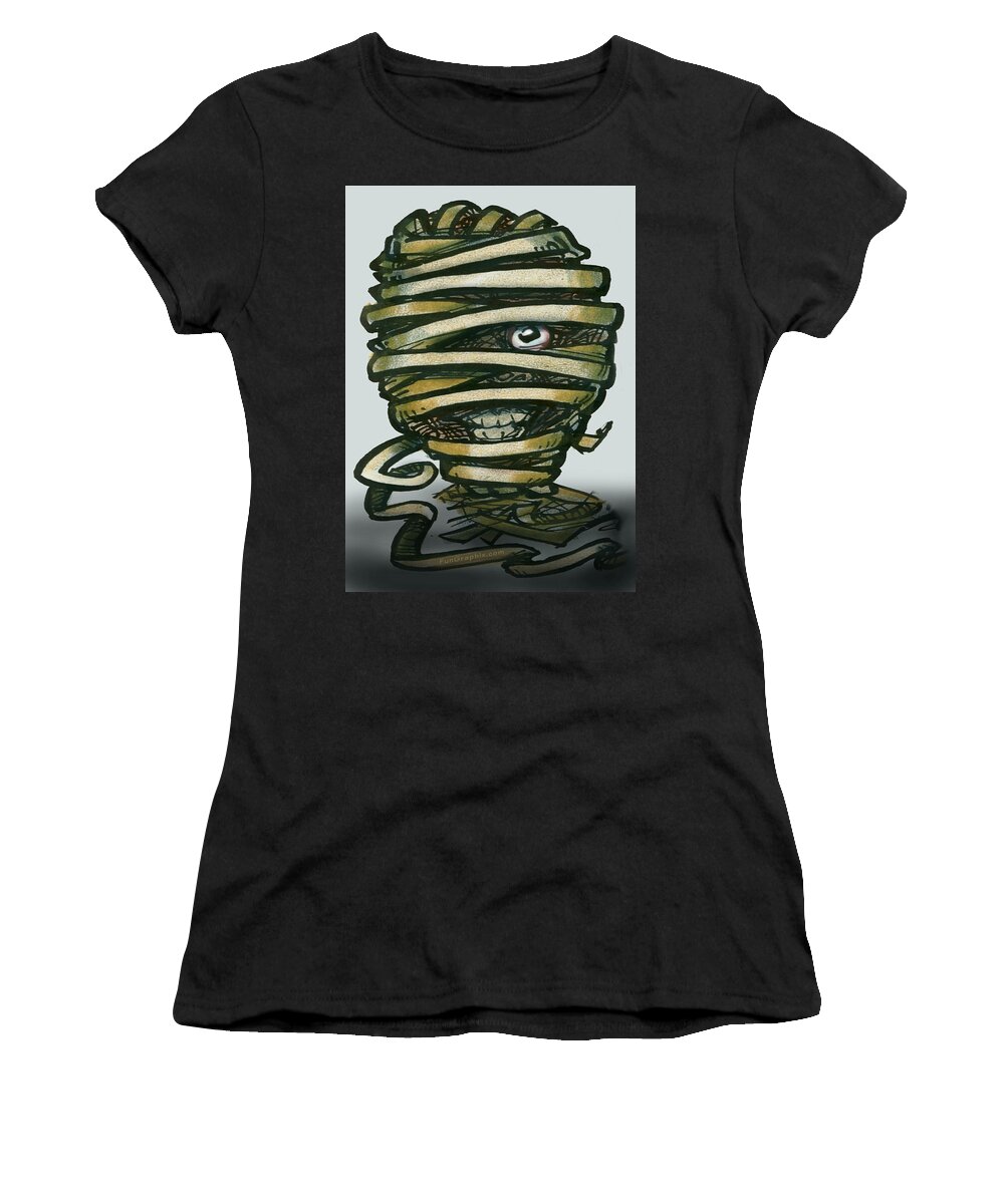 Mummy Women's T-Shirt featuring the greeting card Mummy by Kevin Middleton