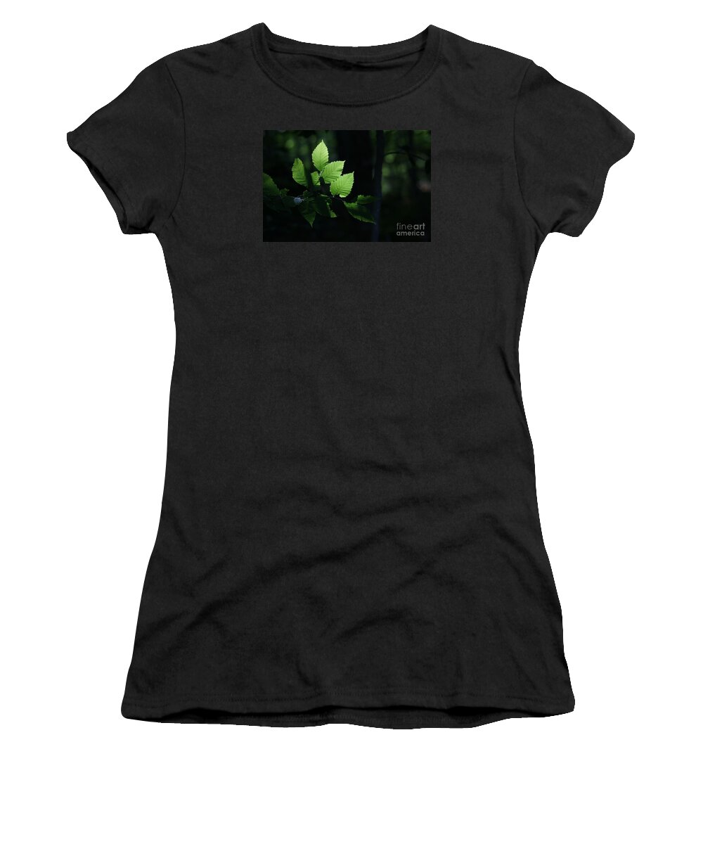 Forest Women's T-Shirt featuring the photograph Mute And Motionless As If Himself A Shadow by Linda Shafer