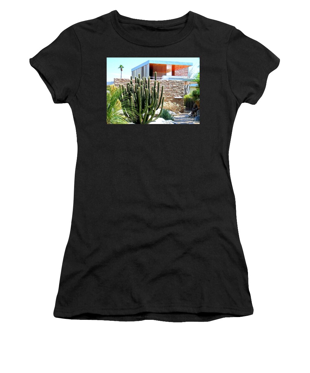 Palm Springs Women's T-Shirt featuring the photograph Neutra's Kaufmann House 2 by Randall Weidner
